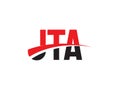 JTA Letter Initial Logo Design Vector Illustration Royalty Free Stock Photo