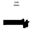 Juab outline map Royalty Free Stock Photo