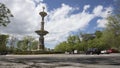 Juan de Villanueva fountain in Camoens street in Madrid Royalty Free Stock Photo