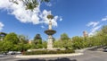 Juan de Villanueva fountain in Camoens street in Madrid Royalty Free Stock Photo