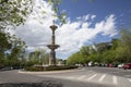 Juan de Villanueva fountain in Camoens street in Madrid Royalty Free Stock Photo