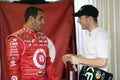 Juan Pablo Montoya talks with Jamie McMurray Royalty Free Stock Photo