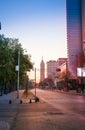 Juarez Avenue in morning sunlight Royalty Free Stock Photo