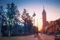 Juarez Avenue near central Alameda park, Mexico Royalty Free Stock Photo