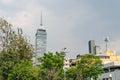 Juarez Avenue near central Alameda park and Torra Latina, mexico city - may 2023 Royalty Free Stock Photo