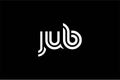 JUB Creative Unique Modern Letter Logo Design. Elegant Monogram Logo Design with Decorative Elements and Typography Royalty Free Stock Photo