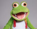 Jubilant Frog Puppet Portrait