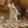 Jubilant Jerboa: Found in the arid regions of North Africa, AI generated