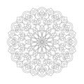 Jubilating adult mandala coloring book page for kdp book interior