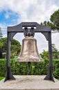 Jubilee bell in Vatican gardens Royalty Free Stock Photo