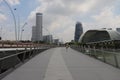 Jubilee Bridge - Singapore tourism - travel diaries Royalty Free Stock Photo