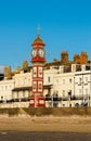 Jubilee clock tower, in sunrise light, Weymouth, Dorset Royalty Free Stock Photo