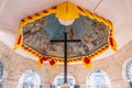 The 2021 Jubilee Cross in Magellan Cross Pavilion in Cebu was part of the 2021 Quincentennial Commemorations in the Royalty Free Stock Photo