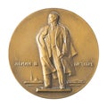 Jubilee medal large desktop medallion famous Russian revolutionary, politician, Marxist Vladimir Ilyich Lenin Ulyanov people close