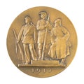 Jubilee medal large desktop medallion famous Russian revolutionary, politician, Marxist Vladimir Ilyich Lenin Ulyanov people close