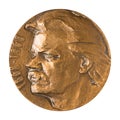 Jubilee medal large desktop medallion famous Russian and Soviet writer, poet Maxim Gorky (Alexey Maksimovich Peshkov)