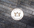 Jubilee walkway pin in London, UK