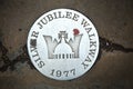 Jubilee walkway sign on the Queen`s walkway