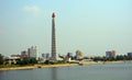 Juche Tower, Pyongyang, North-Korea Royalty Free Stock Photo