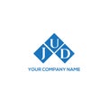 JUD letter logo design on white background. JUD creative initials letter logo concept. JUD letter design Royalty Free Stock Photo