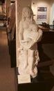 Judaic Marble Statue on display in a Museum Royalty Free Stock Photo