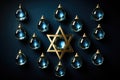 Judaic religion, Judaism, Jews religious, national and ethical worldview, first Abrahamic relationship, Star of David Royalty Free Stock Photo