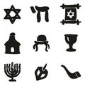 Judaism Icons Freehand Fill
