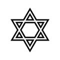 judaism religion line icon vector illustration Royalty Free Stock Photo