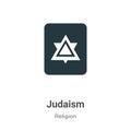 Judaism vector icon on white background. Flat vector judaism icon symbol sign from modern religion collection for mobile concept