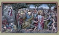 Judas kiss, Jesus in the Garden of Gethsemane, altarpiece in church of Saint Matthew in Stitar, Croatia Royalty Free Stock Photo