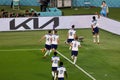 Jude Bellingham celebrate his goal during the match between England vs. Iran. Fifa World Cup Qatar 2022, Match 3 Royalty Free Stock Photo