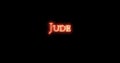 Jude written with fire. Loop