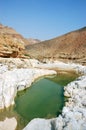 Judea desert - wadi Zeelim. Royalty Free Stock Photo