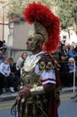 Judea soldier in good friday procession Royalty Free Stock Photo
