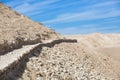 Judean Desert in clear weather, Israel. Royalty Free Stock Photo