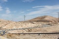 Judean Desert in clear weather, Israel.