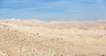 Judean Desert in clear weather, Israel. Royalty Free Stock Photo