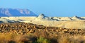 Judean Desert Landscape near the Dead Sea, Israel Royalty Free Stock Photo