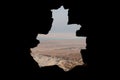 Judean Desert from Masada - Masada National Park, Dead Sea Region, Israel Royalty Free Stock Photo