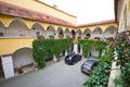 Courtyard arcades of medieval house