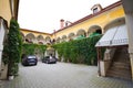 Courtyard arcades of medieval house