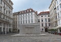 Judenplatz Holocaust Memorial also known as the Nameless Library in Judenplatz, Vienna