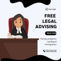 Banner design of free legal advising++++++++------------------------------