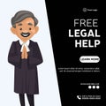 Banner design of free legal help