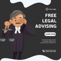 Banner design of free legal advising