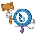 Judge BitShares coin mascot cartoon