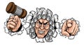Judge Cartoon Character Royalty Free Stock Photo
