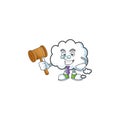 Judge cloud bubble on a white background. Royalty Free Stock Photo