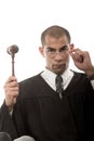 Judge and gavel Royalty Free Stock Photo