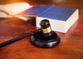 The judge gavel,Hammer of justice Royalty Free Stock Photo